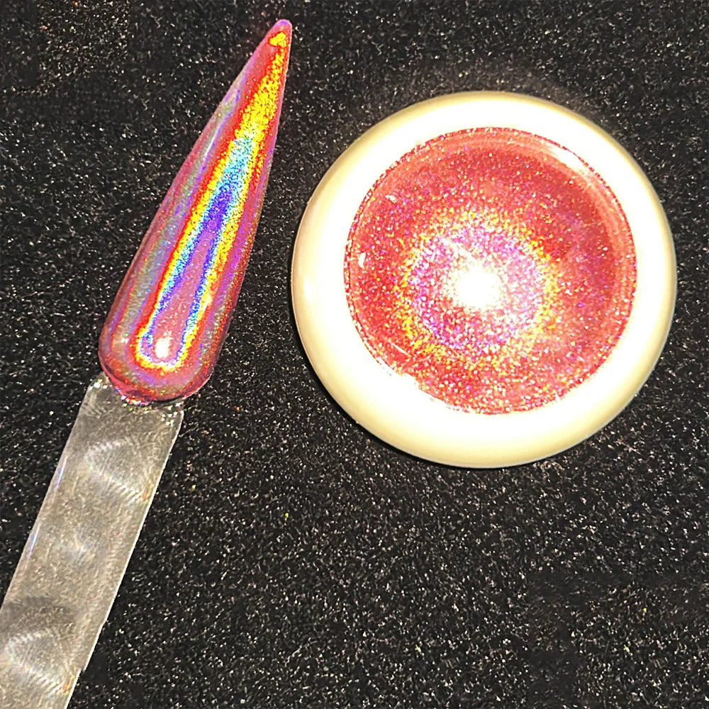 Holographic Nail Glitter Powder – Chrome Mirror Pigment Dust