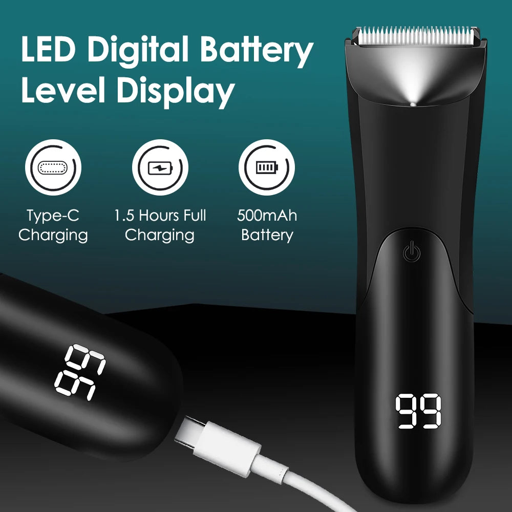 Men's Body Hair Trimmer – Ceramic Blade All-In-One Groomer Body Hair Trimmer PRIMED