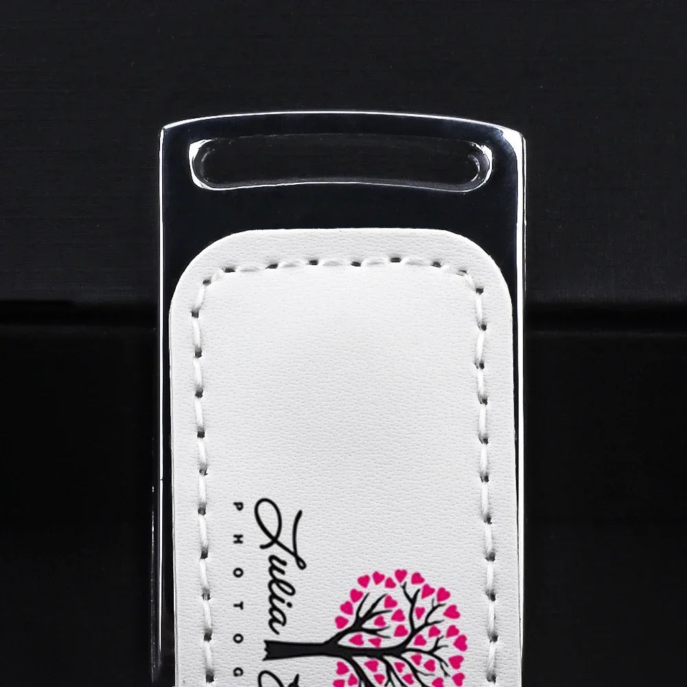 10-Pack Custom Logo Leather USB Flash Drives 16GB 64GB Gifts USB Flash Drive PRIMED