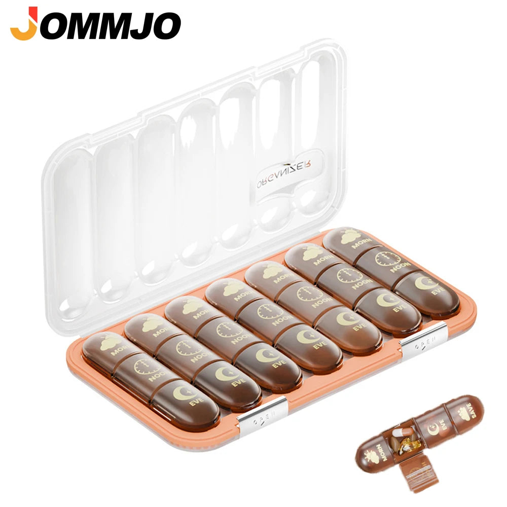 Weekly Pill Organizer 3-4x Daily | 21/28 Day Travel Pill Box