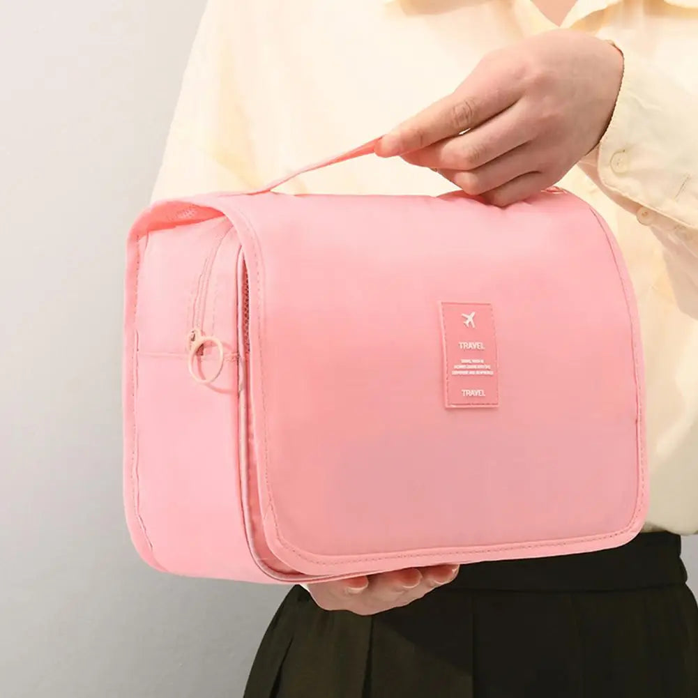 Travel Makeup Bag with Hook – Waterproof Toiletry Organizer Travel Toiletry Bag PRIMED