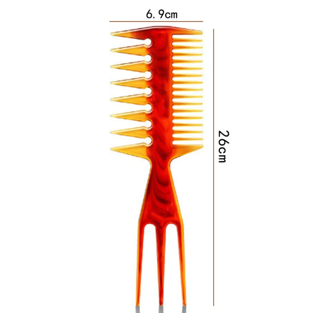 Wide Tooth Double-Sided Men's Barber Comb | Wood Hair Styling