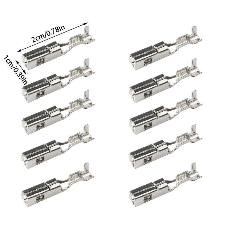 10 Pcs 2.8MM Car ECU Brass Crimp Terminal Pins – FCI Connector