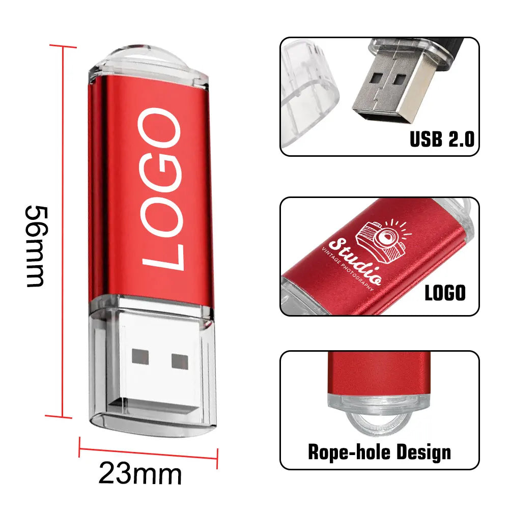 20-Pack Metal USB Flash Drives 512MB–128GB | Free Custom Logo USB Flash Drive PRIMED