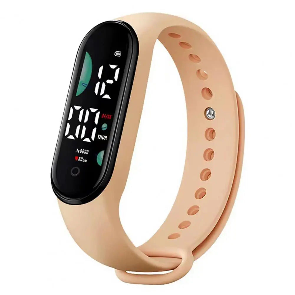 M9 Kids LED Digital Touch Watch – Waterproof Sports Bracelet Kids Digital Watch PRIMED Skin Color