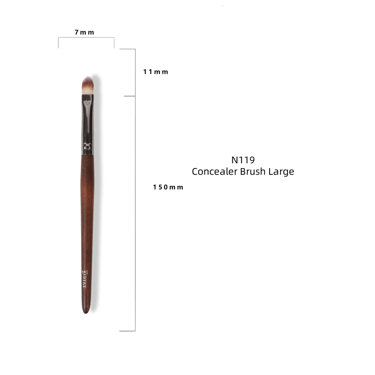 Goat Hair Makeup Brush Set – Foundation, Blush & Eyeshadow
