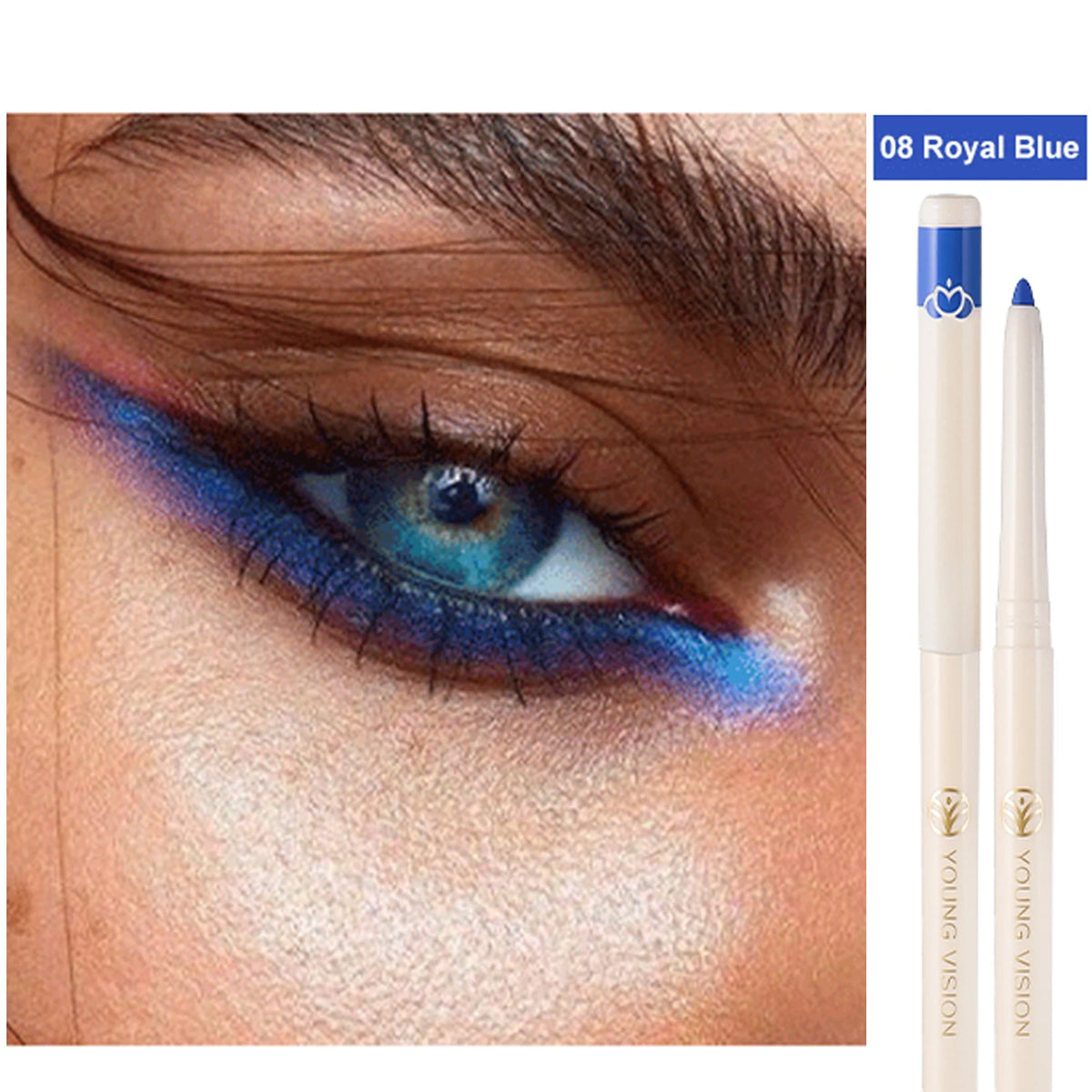 Waterproof Gel Eyeliner Pencil – 12 Colors Matte & Shimmer