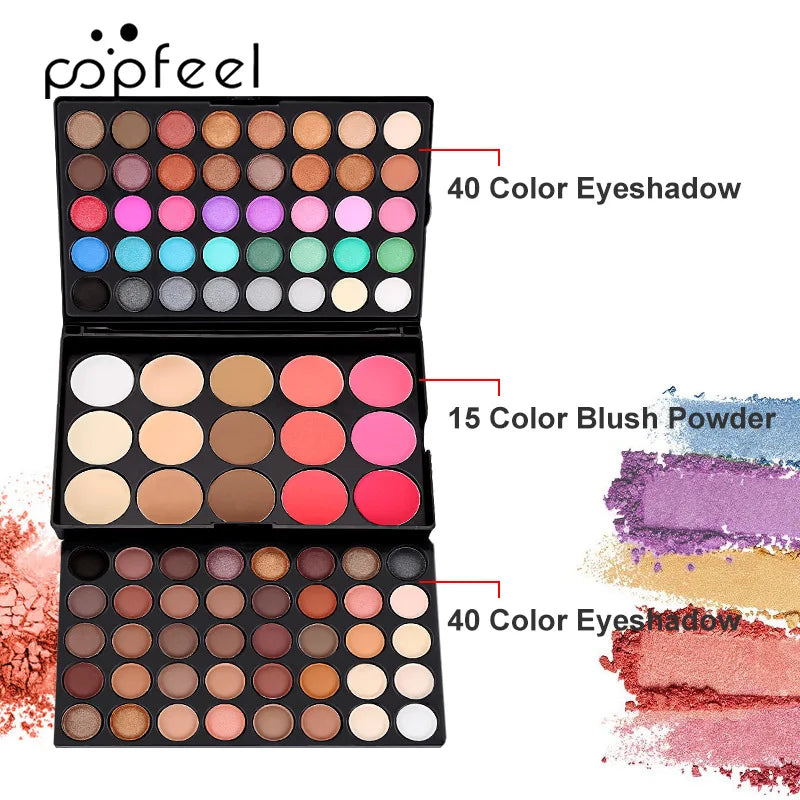 Popfeel All-in-One Makeup Kit – Full Cosmetics Set for Women Makeup Gift Set PRIMED