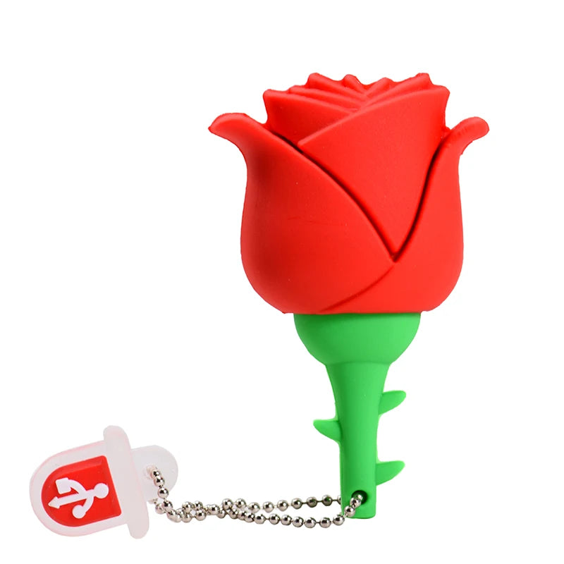 Heart-Shaped USB Flash Drive | Cute Gift 4GB–128GB Pen Drive USB Flash Drive PRIMED Red 128 GB