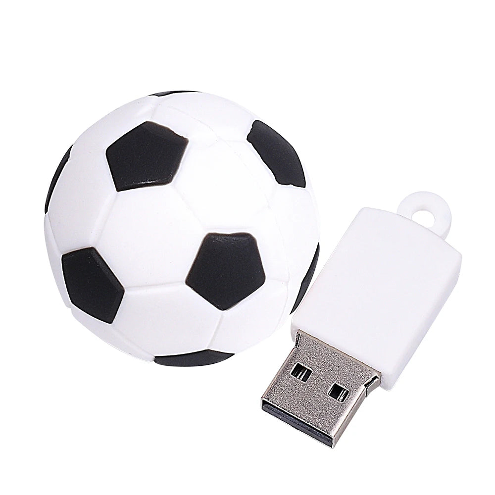 JASTER Football USB Flash Drive Silicone Memory Stick 8–128GB USB Flash Drive PRIMED 128 GB B
