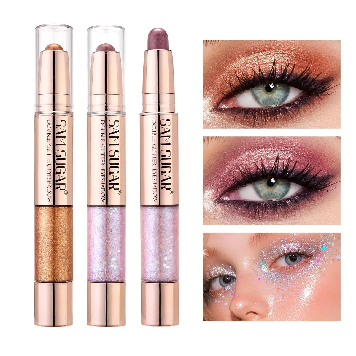 SAM SUGAR 3-in-1 Eyeshadow Stick – Highlighter & Blush Pen