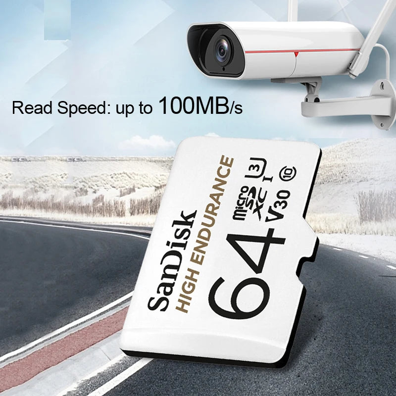 SanDisk MicroSD Card 32GB–256GB C10 U3 V30 | Dash Cam & Video MicroSD Memory Card PRIMED