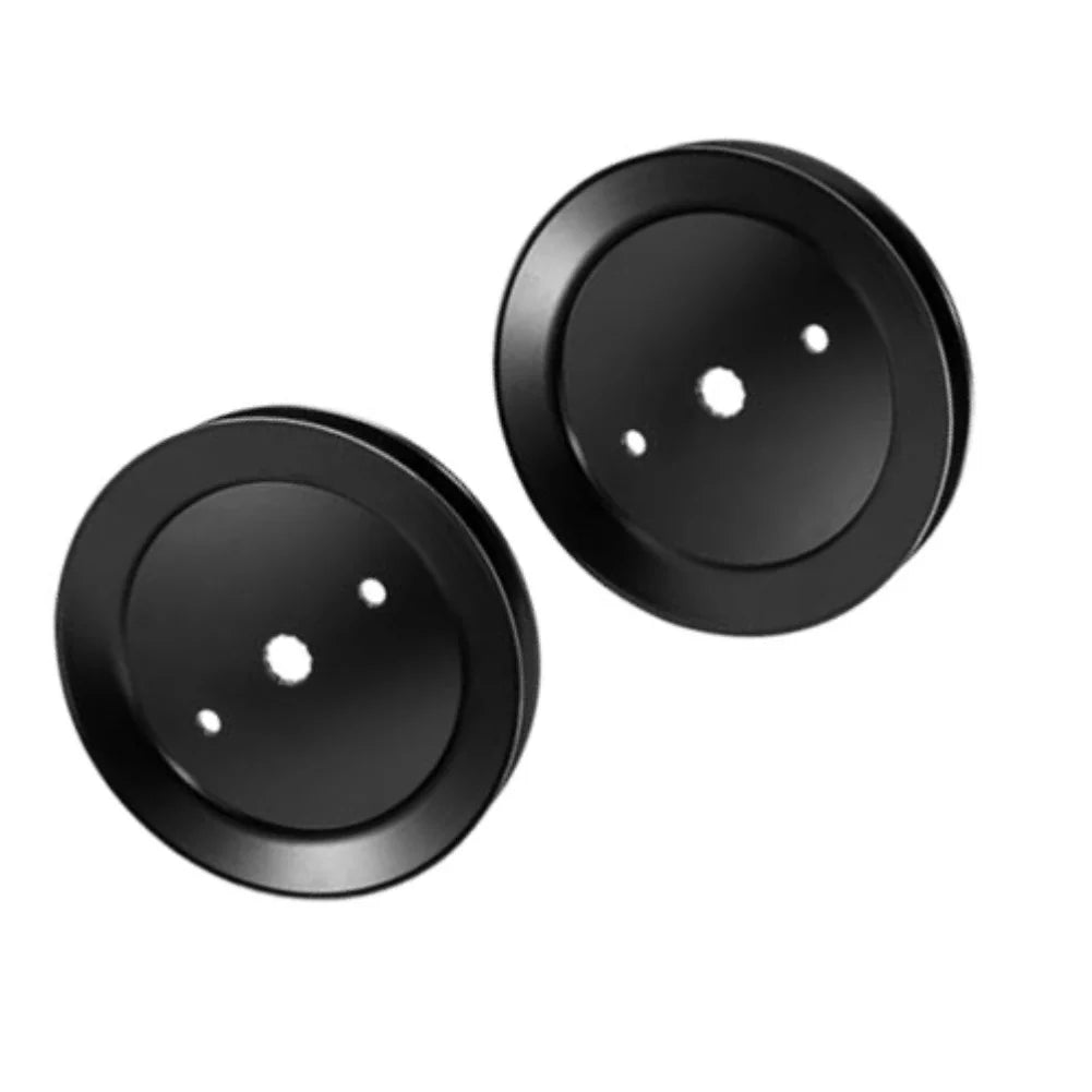 2-Pack Spindle Pulley 195945 197473 532197473 – Lawn Mower Part Lawn Mower Parts PRIMED
