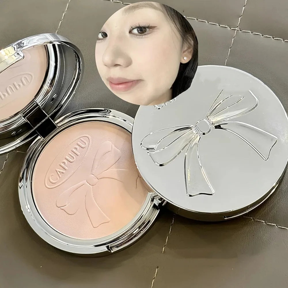 Bowknot Pressed Setting Powder – Matte Oil Control & Concealer Pressed Setting Powder PRIMED