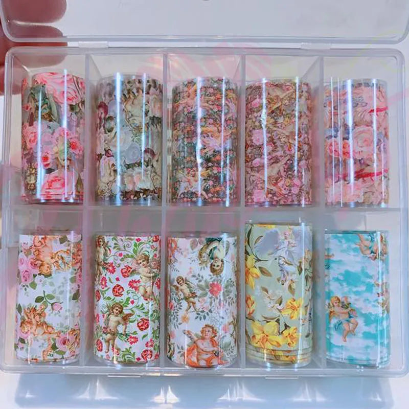 Galaxy Nail Transfer Foils – 10 Rolls, 105 Designs | DIY Nail Art