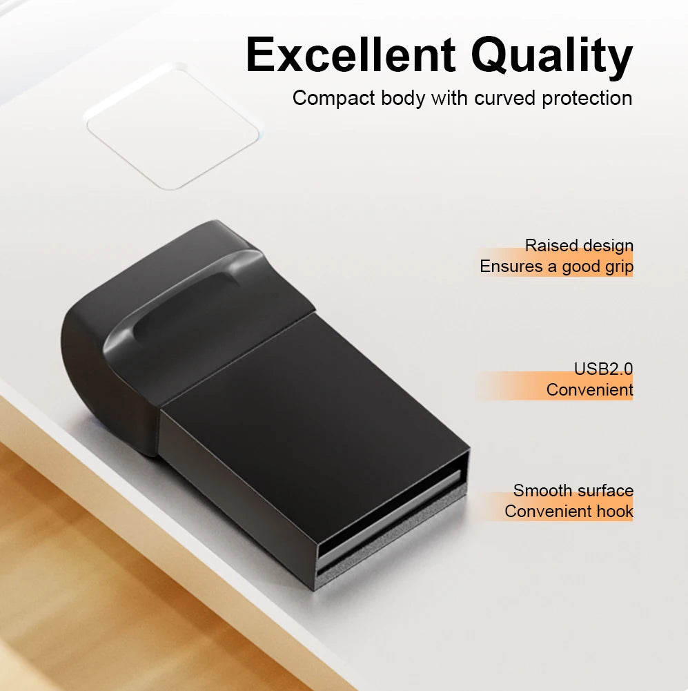 JASTER Mini USB Flash Drive 4GB–128GB Real Capacity + Keychain USB Flash Drive PRIMED