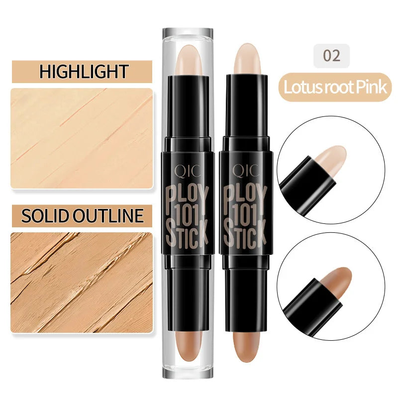 QIC Contour & Concealer Stick – Waterproof Face Bronzer Cream