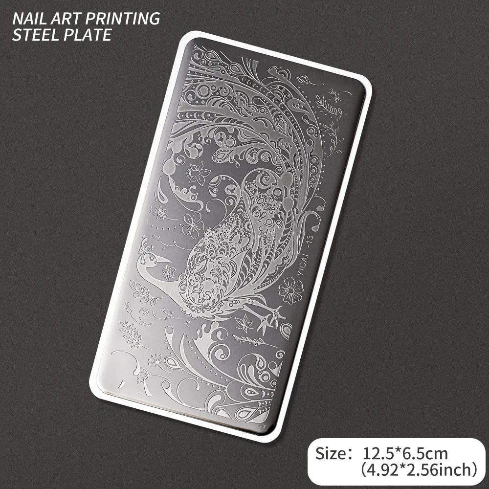 Nail Art Stamping Plate – Waves, Florals & Animal Designs Nail Stamping Plate PRIMED TL-YICAI13