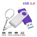 Type-C USB 3.0 Flash Drive 4GB–128GB | Custom Logo & Key Chain USB Flash Drive PRIMED 64 GB PURPLE China Mainland