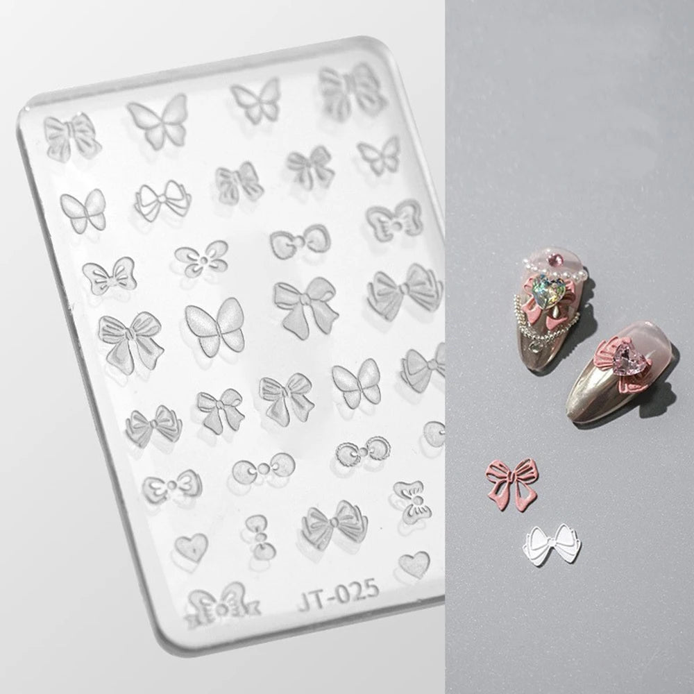 Silicone Nail Art Carving Mold – Butterfly Heart Star Moon