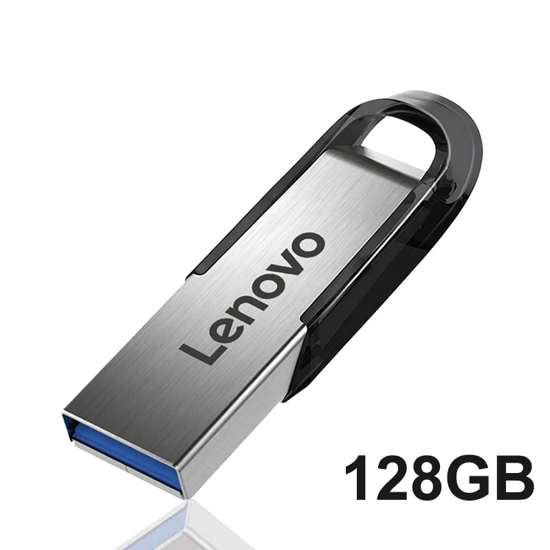 Lenovo USB 3.0 Metal Flash Drive 256GB 512GB 1TB 2TB USB Flash Drive PRIMED 128GB Black