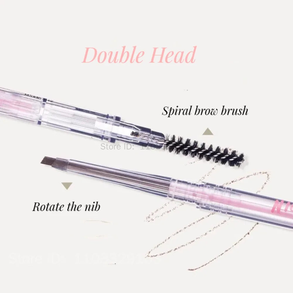 FLORTTE Dual-Ended Fine Eyebrow Pencil – Waterproof Brow Eyebrow Pencil PRIMED
