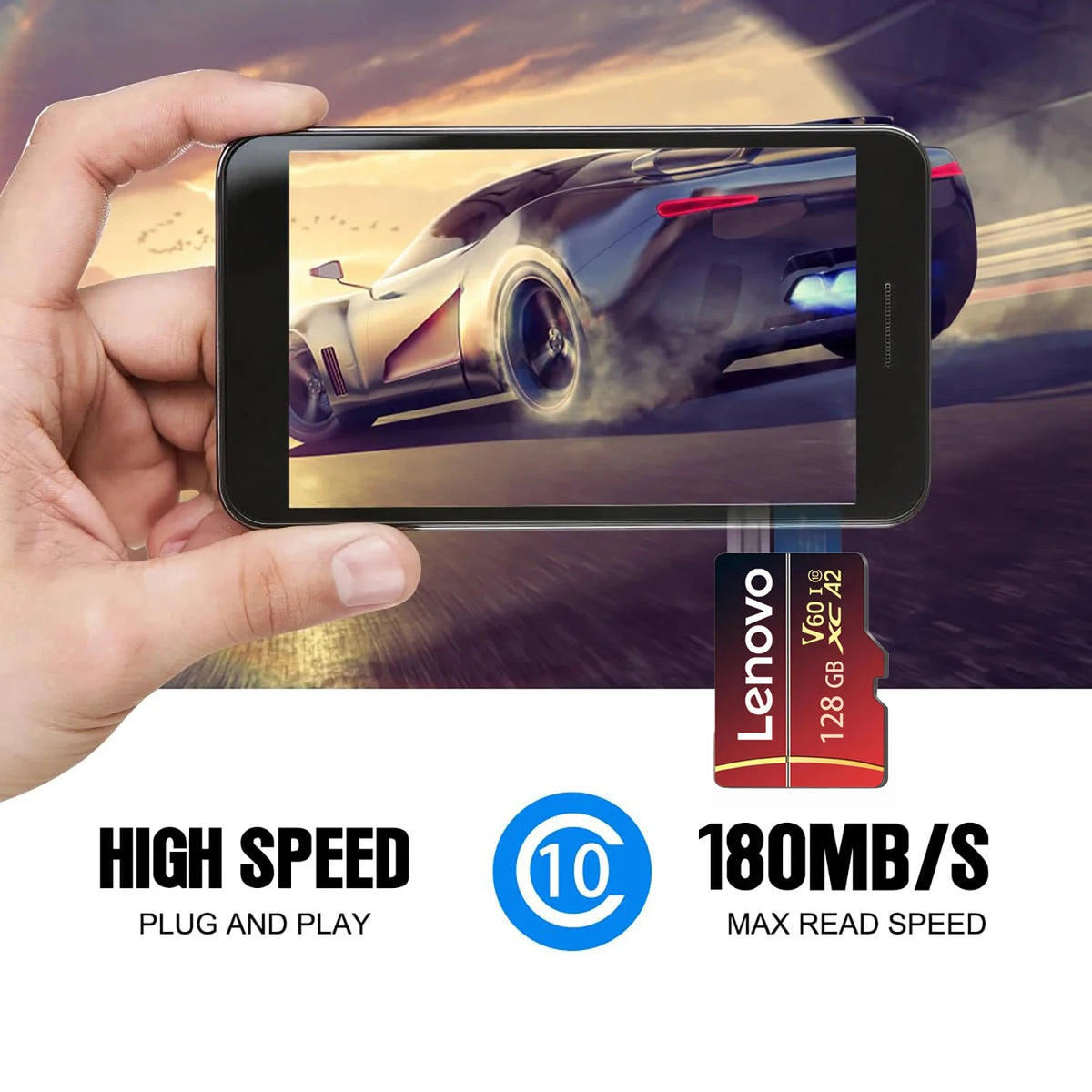 Lenovo Extreme Pro Micro SD Card 128GB–512GB U3 V60 A2 Micro SD Card PRIMED