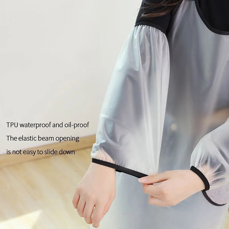 TPU Waterproof Oversleeves – Oil-Proof Arm Covers for Cleaning