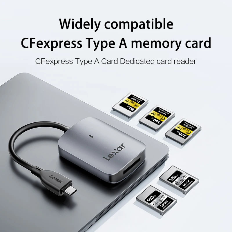 Lexar CFexpress Card Reader Type-B & Type-A USB 3.2 Gen 2 Memory Card Reader PRIMED