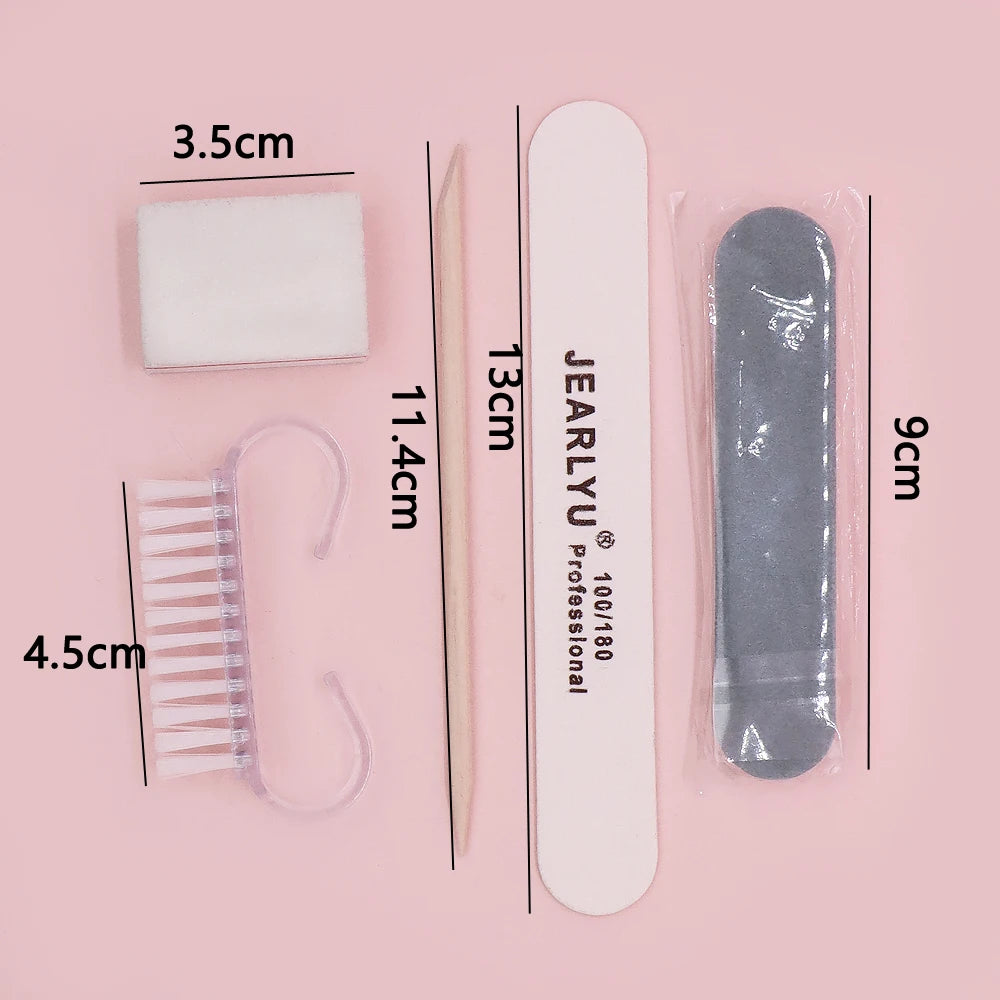 JEARLYU Mini Nail Art Kit – Buffer Files & Manicure Set Nail File Set PRIMED