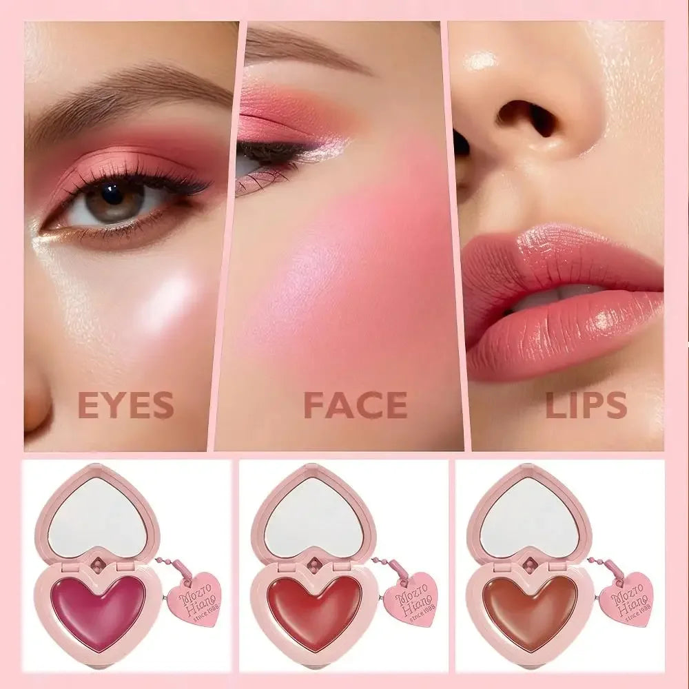 SAM SUGAR Heart Cream Blush – Lip & Cheek, Waterproof