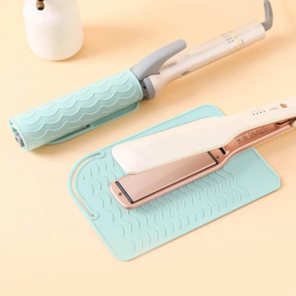 Silicone Heat Resistant Mat for Curling Iron & Straightener