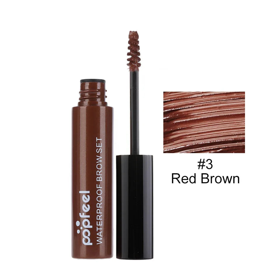 Waterproof 3D Fiber Brow Gel – 24Hr Smudge-Proof Eyebrow Enhancer Eyebrow Gel PRIMED popfeel-E14-3