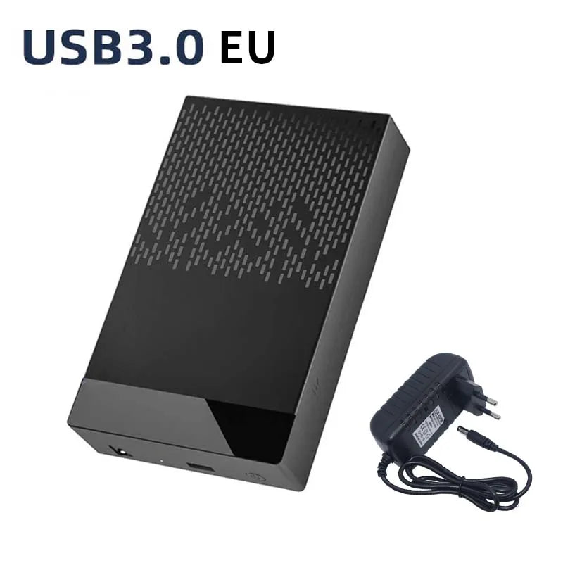 TISHRIC 3.5" External HDD Enclosure SATA to USB 3.0/3.1 Type-C Hard Drive Enclosure PRIMED USB3.0 EU Plug China Mainland