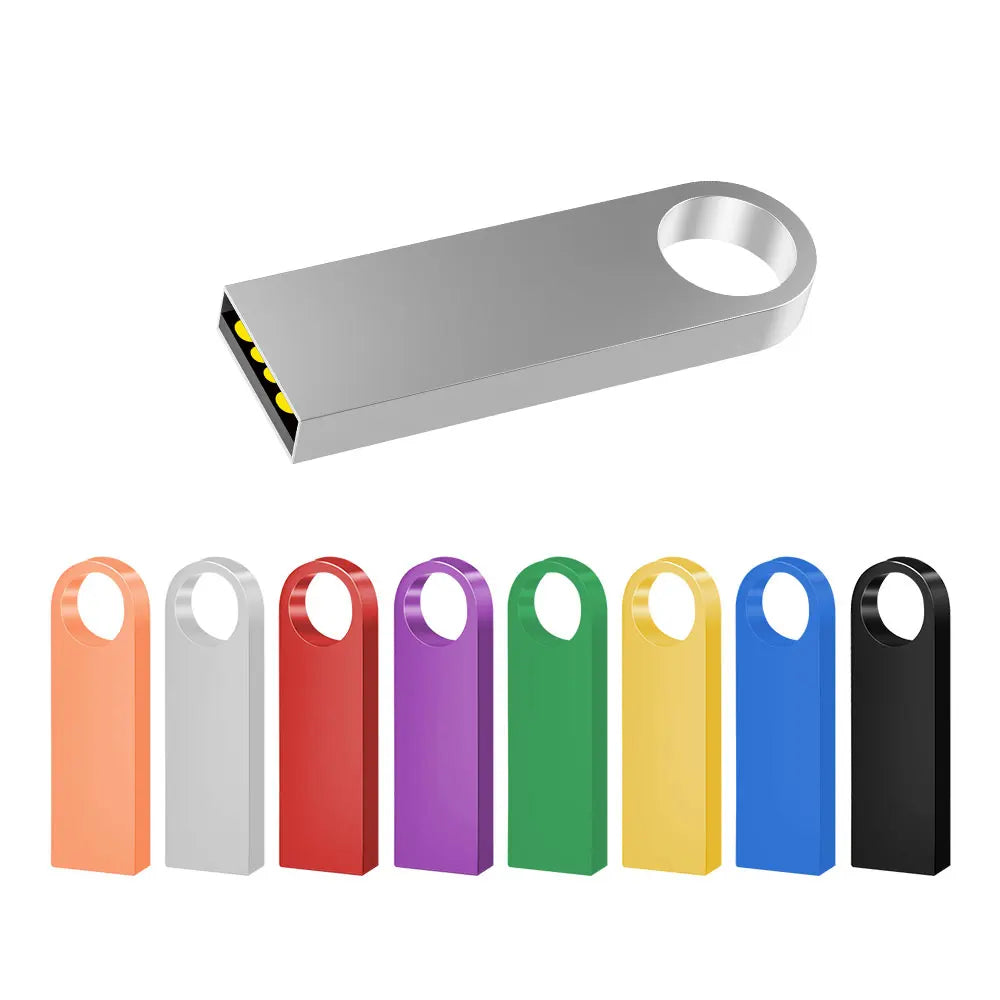 100-Pack Metal USB 2.0 Flash Drives | Custom Logo | 4–128GB USB Flash Drive PRIMED