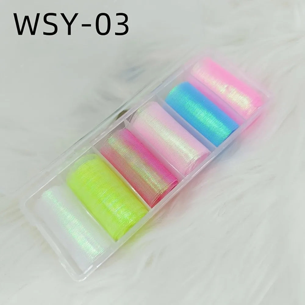 Mermaid Scale Nail Foils – 3D Fish Scale Transfer Stickers DIY
