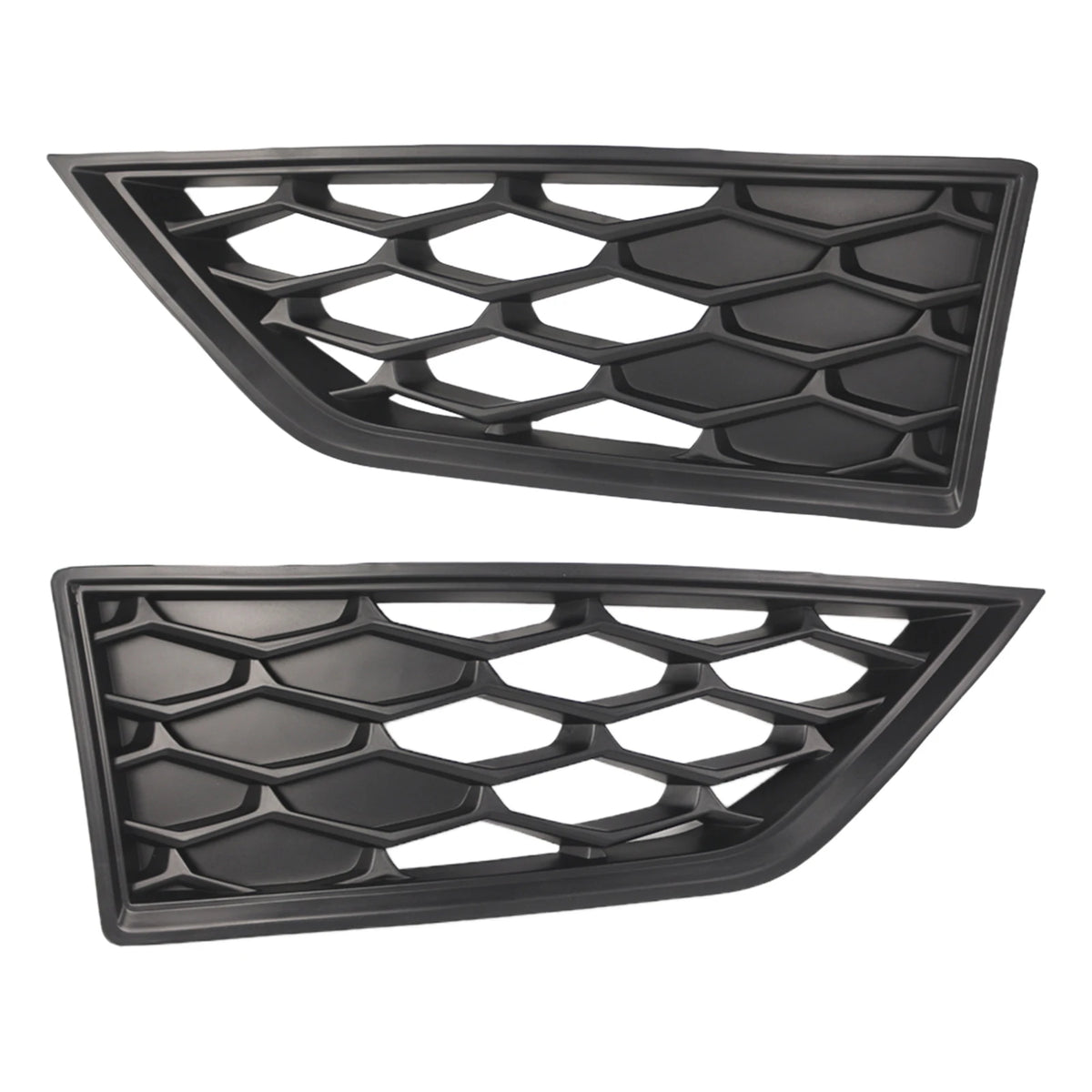 SEAT Leon Cupra Fog Light Grille Bezel Pair 2012–2017 | ABS Bumper Grille Cover PRIMED as show