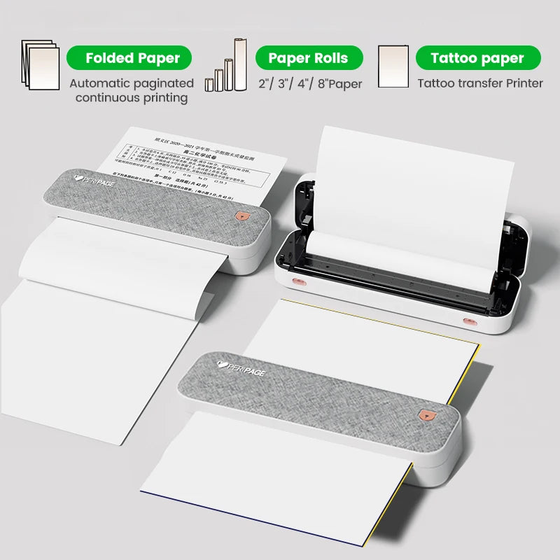 PeriPage A40 Wireless A4 Thermal Printer – No Ink or Toner Thermal Printer PRIMED