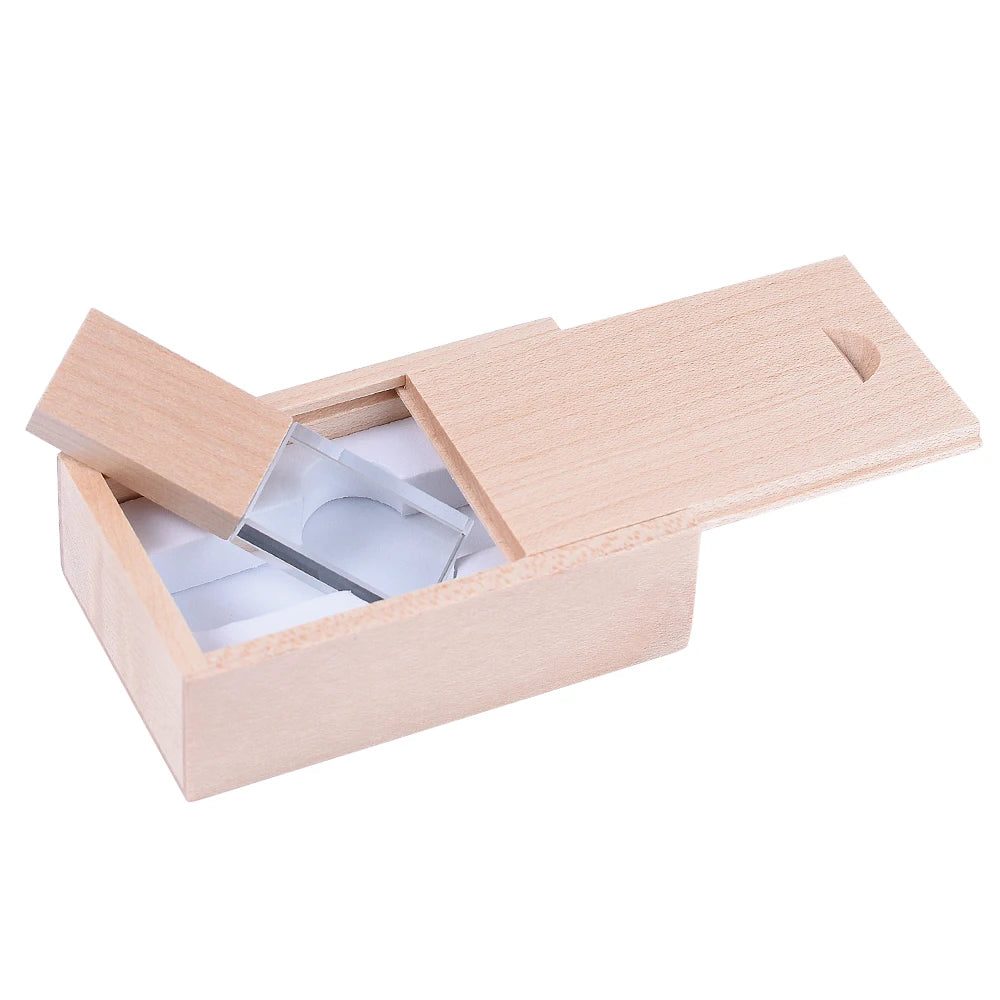 Wooden USB Flash Drive 8–128GB | Free Laser Engraving Logo