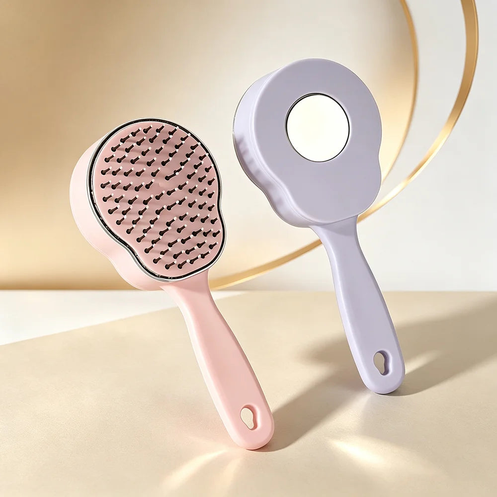 Self-Cleaning Air Cushion Hair Brush – Scalp Massage Comb Hair Brush Comb PRIMED