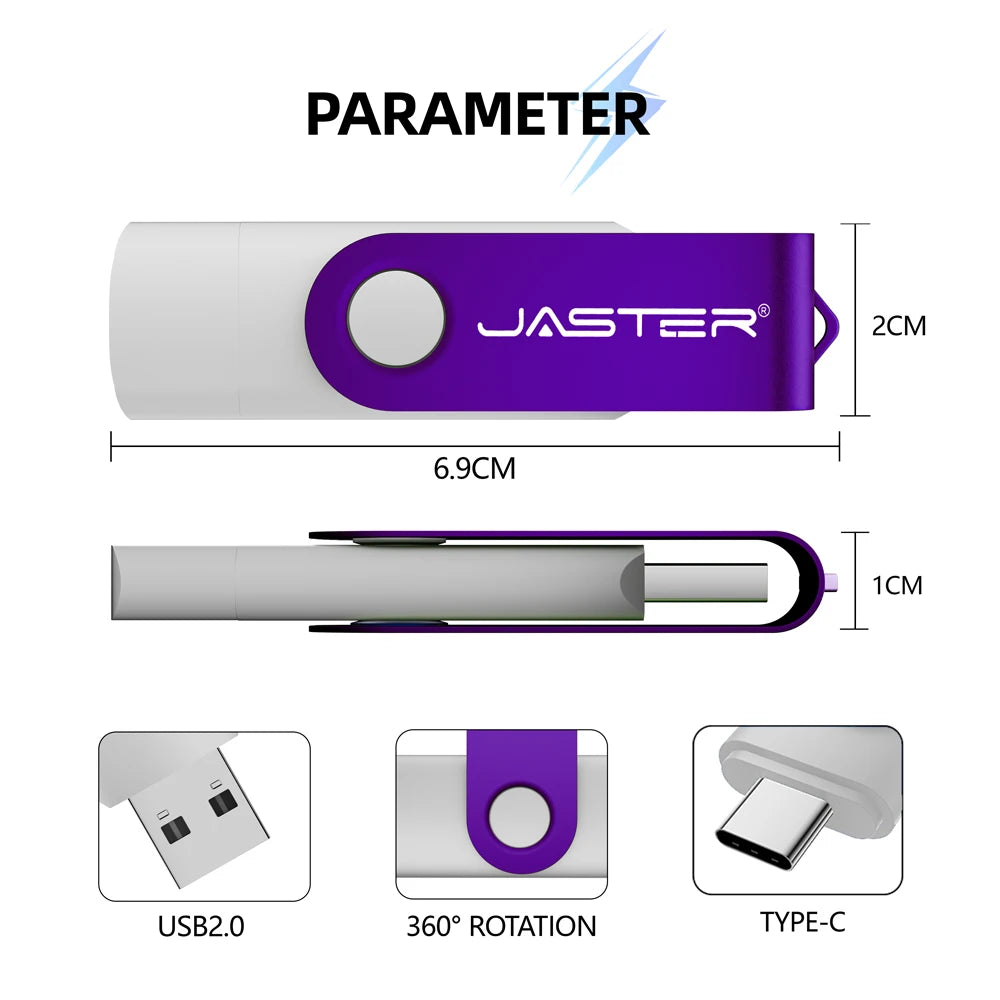 50-Pack USB-C 3.0 Flash Drives 128GB | Free Custom Logo USB Flash Drive PRIMED