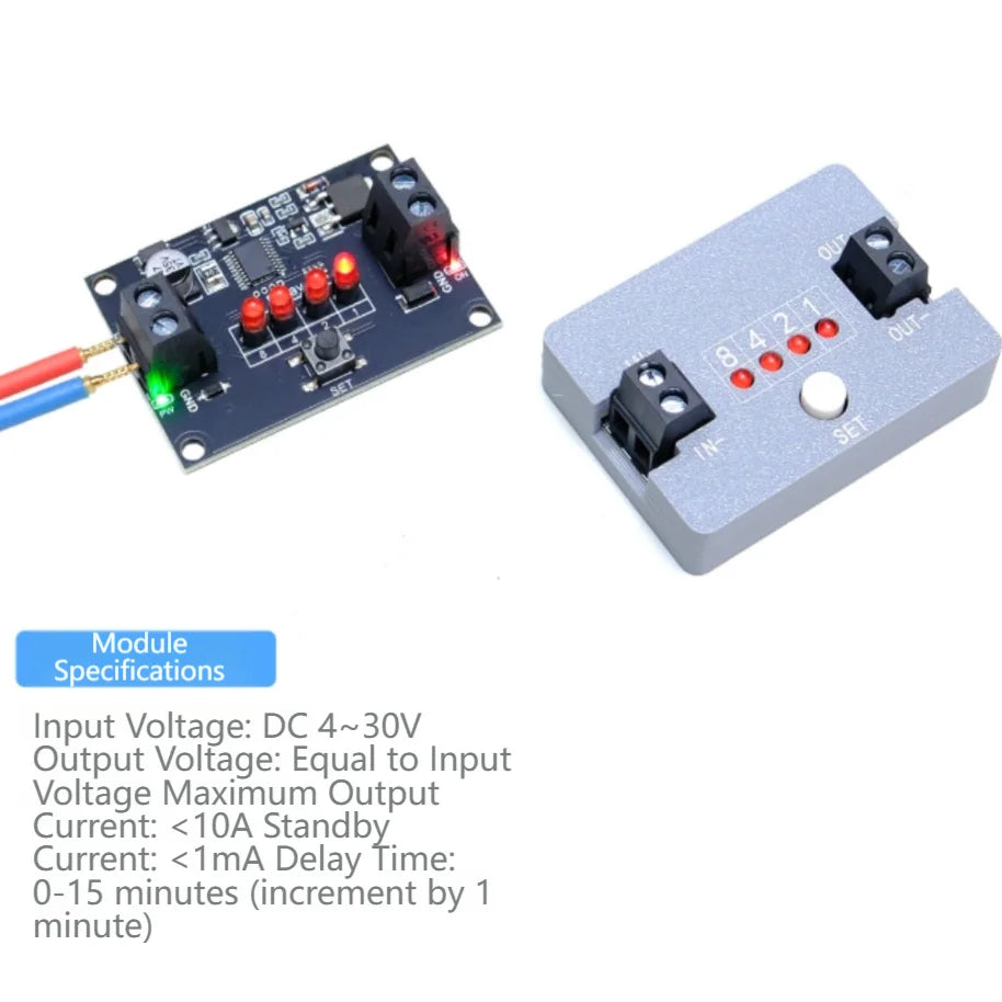 Vibration Sensing Switch Module – Adjustable Delay Auto-Reset