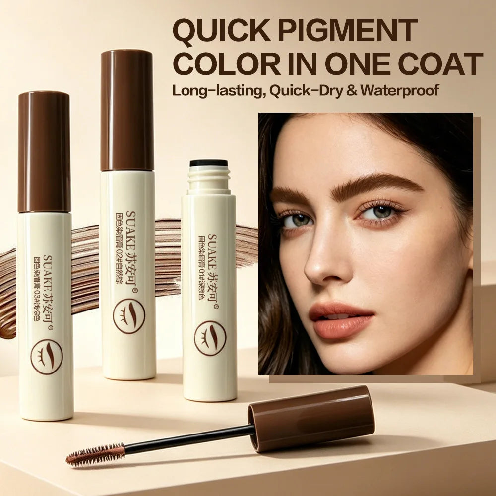 Waterproof Eyebrow Tint Gel – 3 Brown Shades, Fluffy Brow
