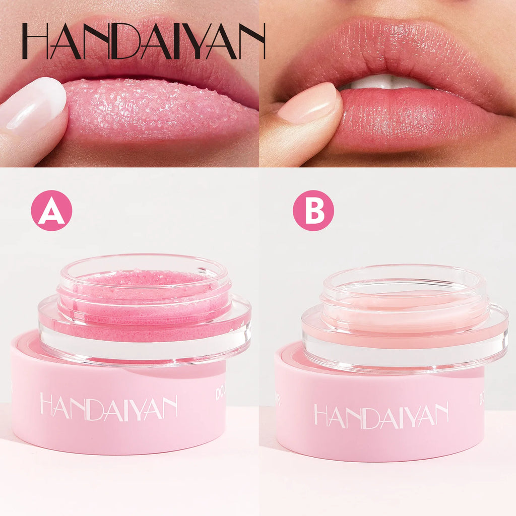 HANDAIYAN 2-in-1 Lip Scrub & Mask – Exfoliate & Hydrate Lips Lip Scrub & Mask PRIMED