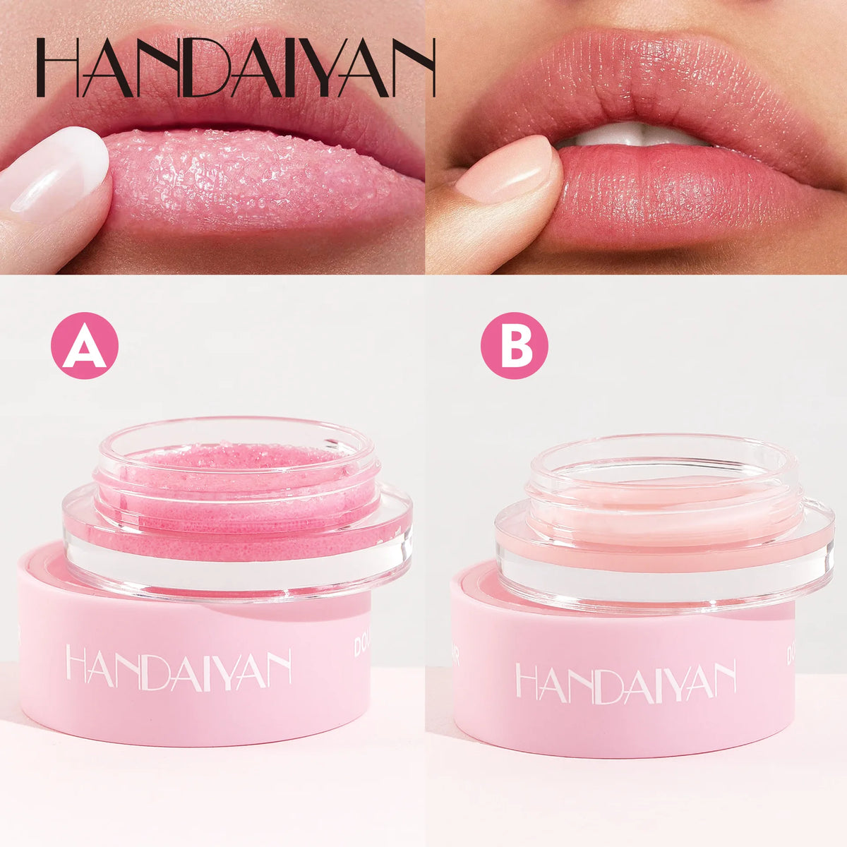 HANDAIYAN 2-in-1 Lip Scrub & Mask – Exfoliate & Hydrate Lips Lip Scrub & Mask PRIMED