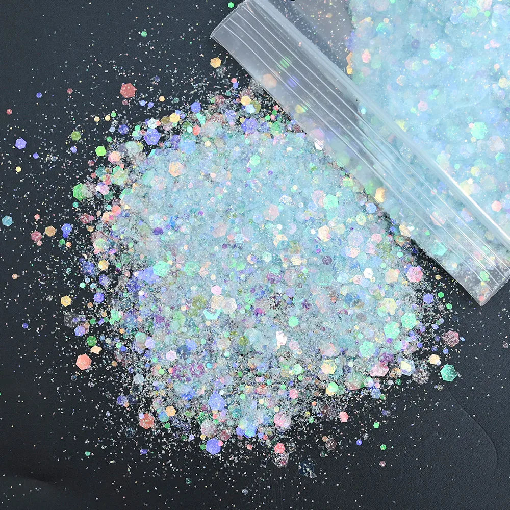 Mermaid Nail Art Glitter 50g – Chameleon Hexagon Sequins