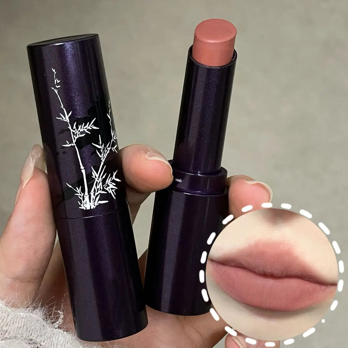 HERORANGE Matte Velvet Lip Gloss – Dark Red Waterproof Lipstick Matte Lip Gloss PRIMED