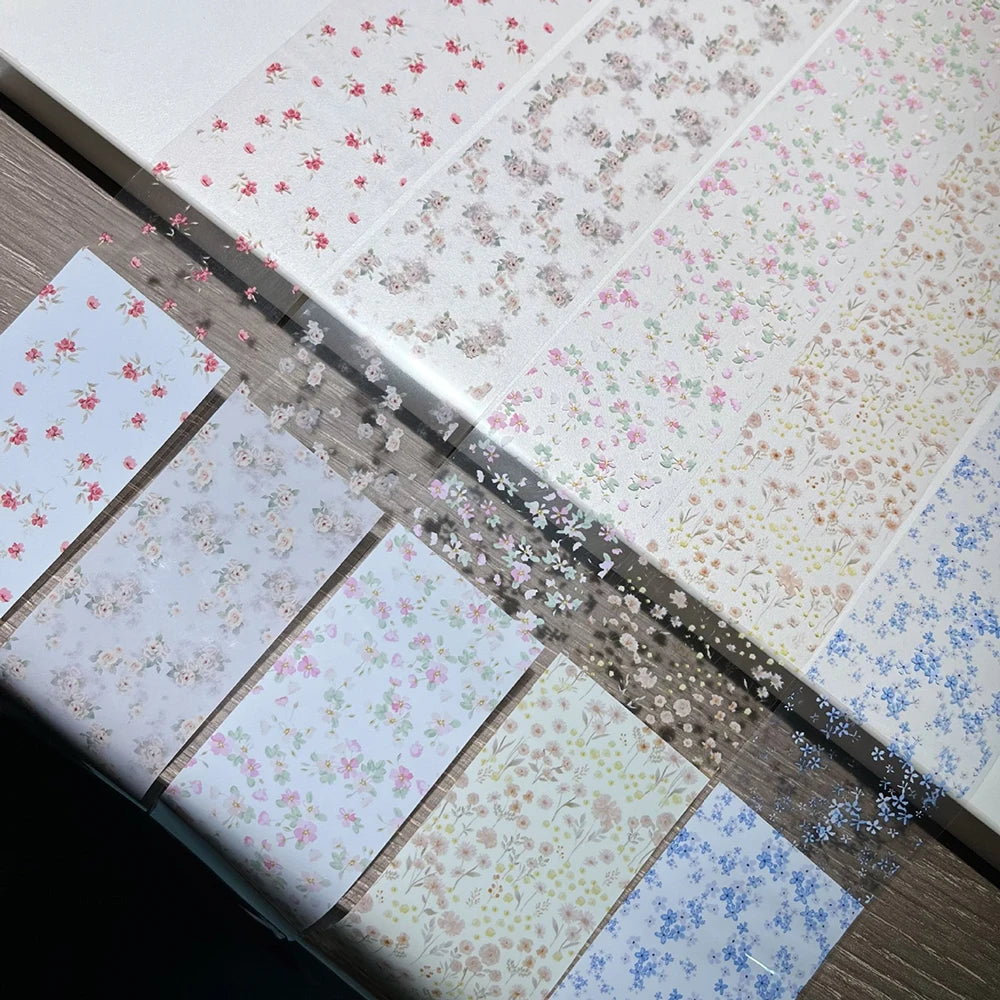 10-Roll Nail Art Transfer Foil – Floral Leopard Starry Sky
