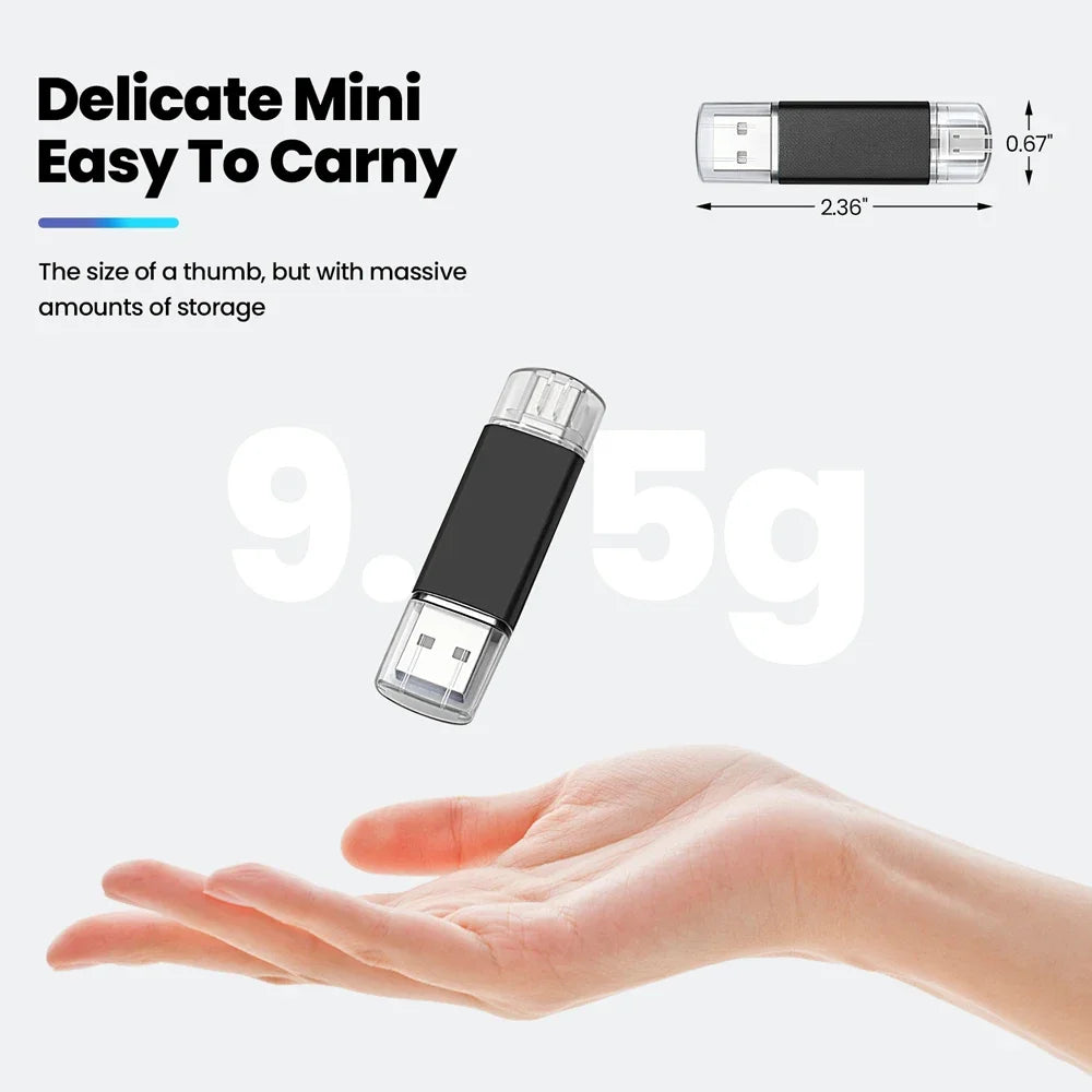 100-Pack Custom Logo USB-C Flash Drives 32/64/128GB Bulk USB Flash Drive PRIMED
