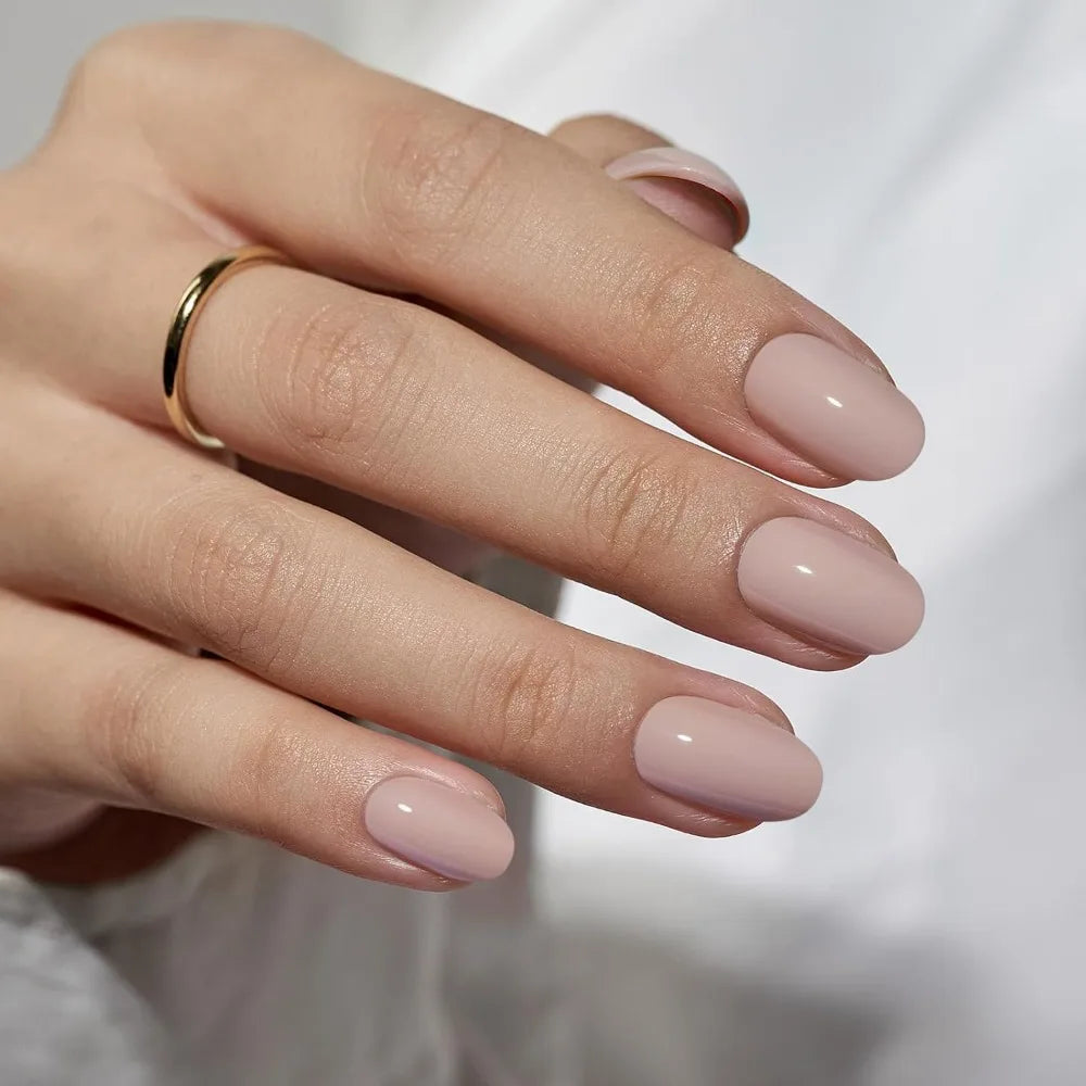 Almond False Nails 24pc – Full Cover French Nail Tips